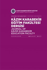 Journal of Kazım Karabekir Education Faculty